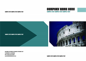 古建筑画册封面模板